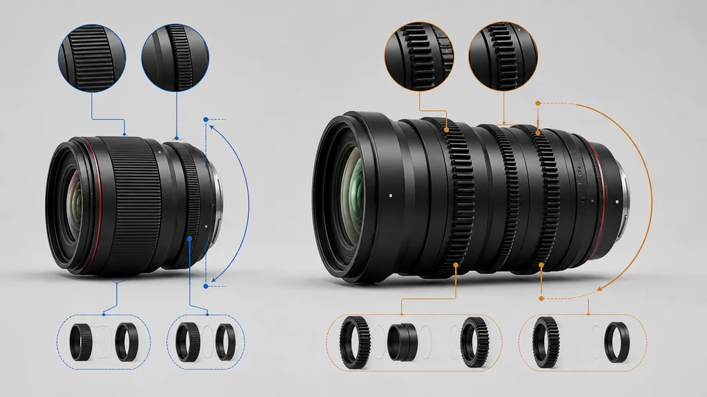 스틸 렌즈와 영상용 렌즈의 포커스 브리딩 관련 설계 차이